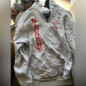 Jansport Gray Badgers Sweatshirt